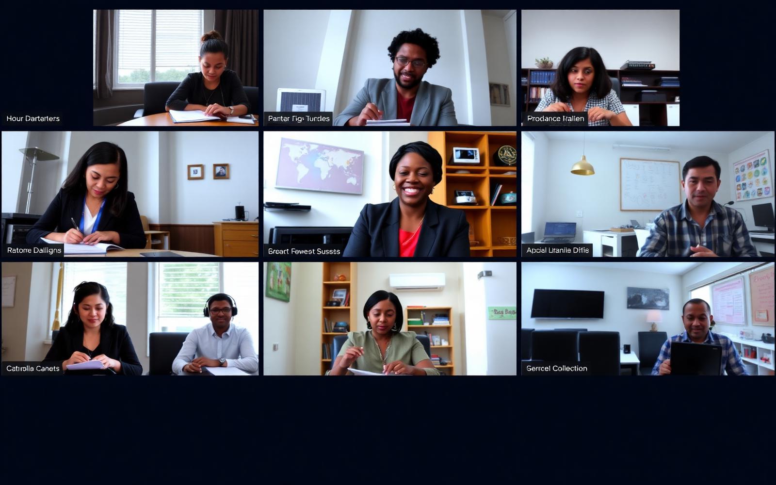 Educators from across the country participate in a live WAYFINDER Masterclass video session while the facilitator presents.